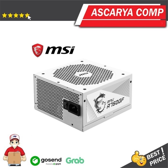 MSI MPG A750GF White Edition 750W 80 Plus Gold Full Modular / PSU 750W