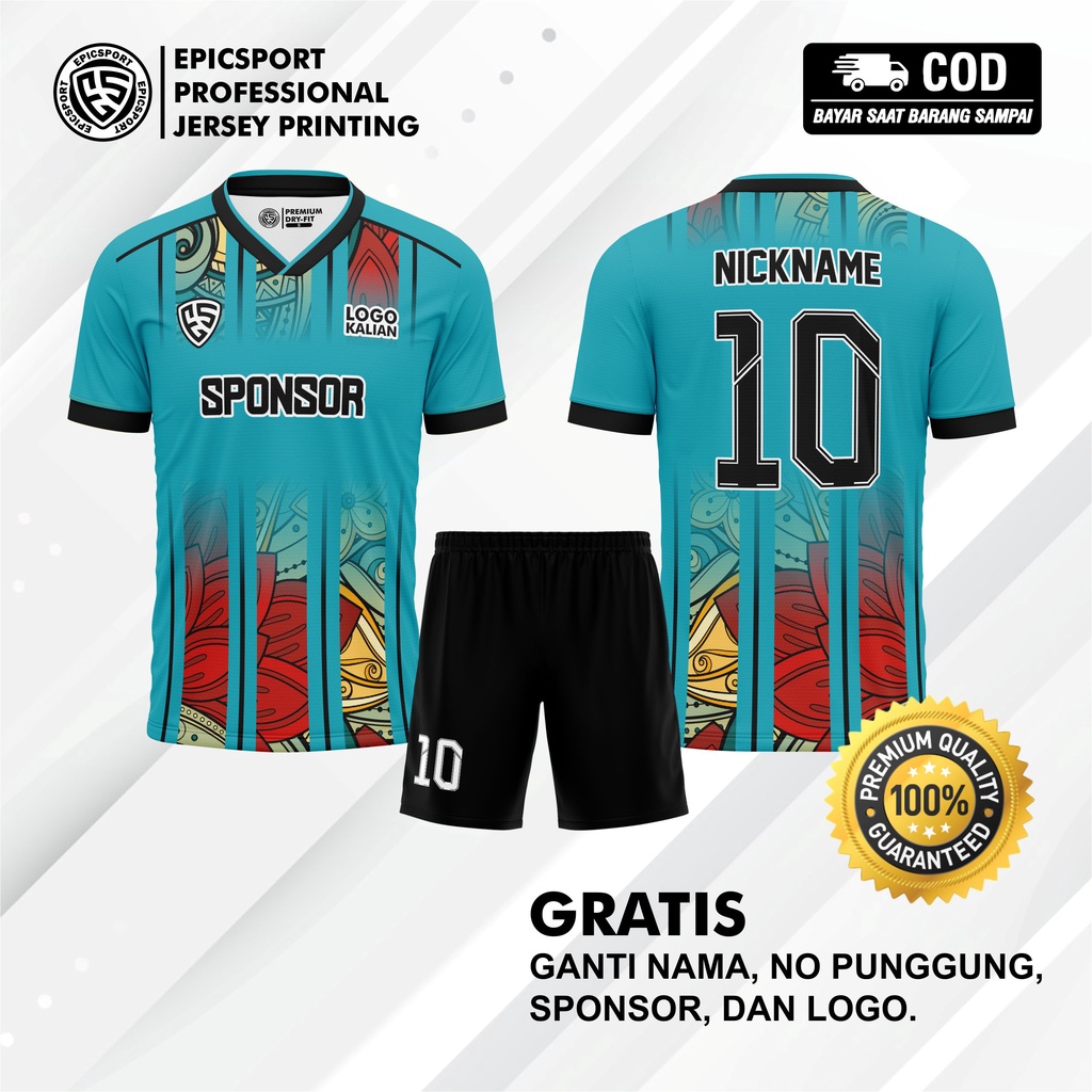 JERSEY FUTSAL SETELAN FULLPRINTING CUSTOM / JERSEY TEAM BOLA, JERSEY BERKUALITAS MURAH / JERSEY CUST