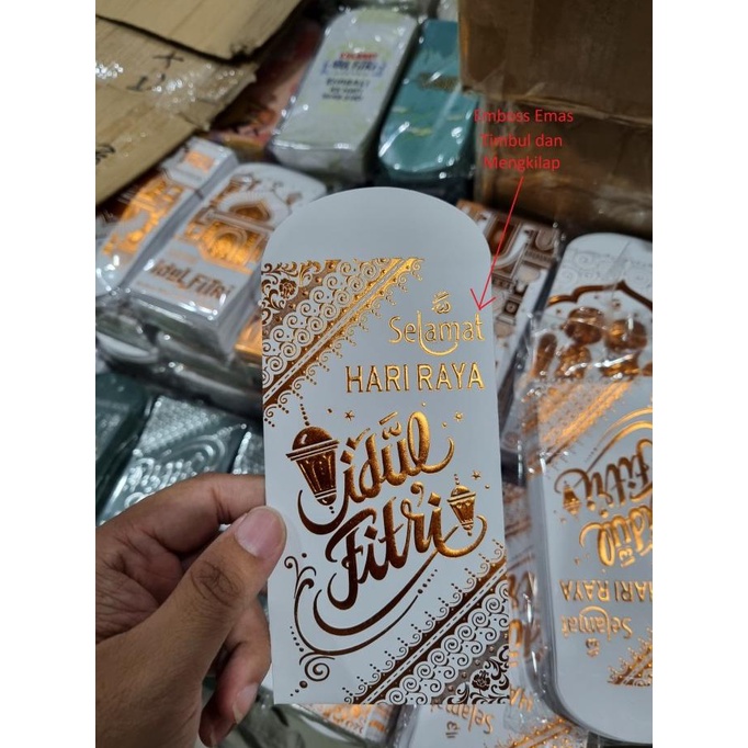 

Amplop Panjang Lebaran Hari Raya Idul Fitri Premium Emboss Emas
