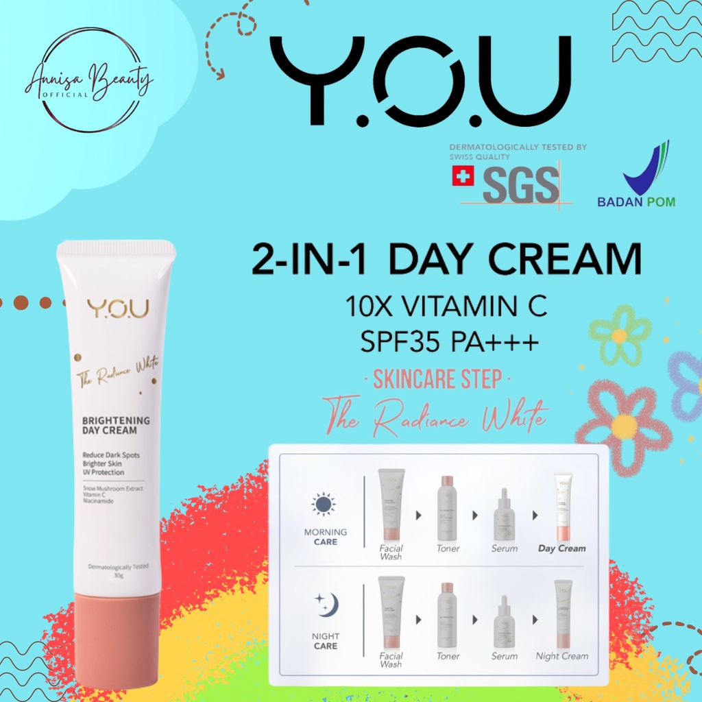 [BPOM][100%ORI&amp;READY]YOU Radiance White Day Cream 30gr