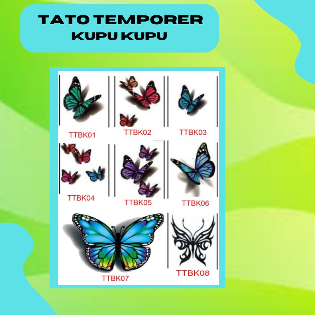TATO TEMPORER TATTO TEMPORER STIKER TATTO STIKER TATO MURAH, BISA CUSTOM GAMBAR DARI ANDA