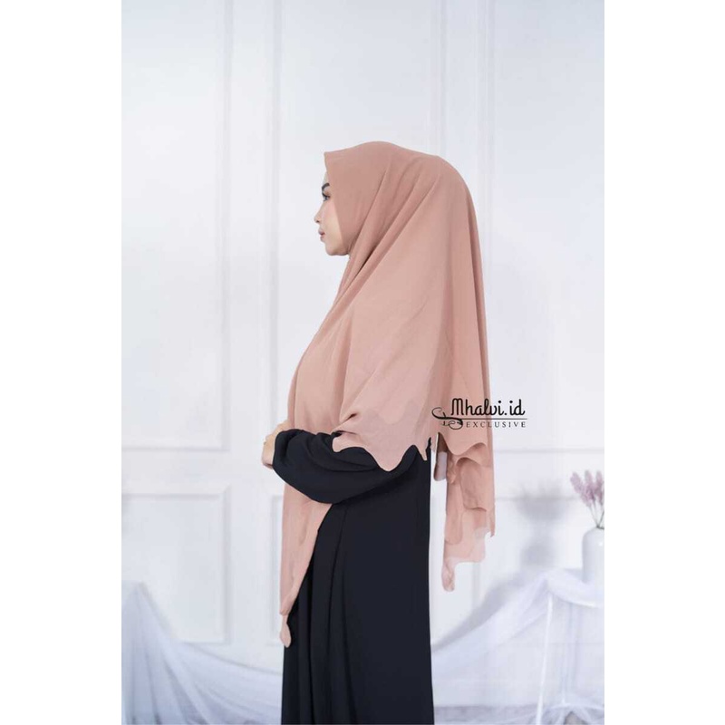 khimar instan zipper syari kerudung jumbo hijab jumbo uk 150×150cm lasercut hijab instan pake resleting