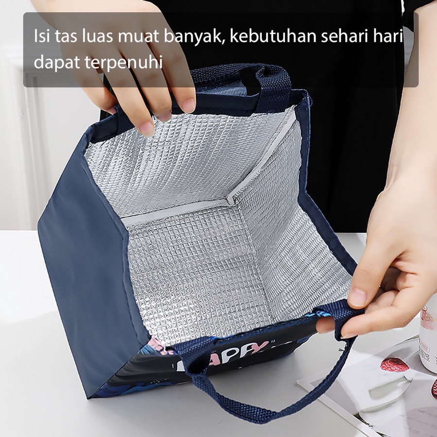 Tas Bekal Makanan Anak Dewasa Lunch Bag Cooler Bag Tahan Panas