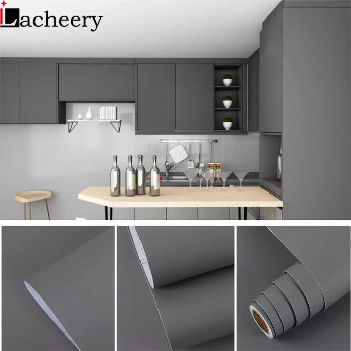 Wallpaper Dinding Polos Abu Tua