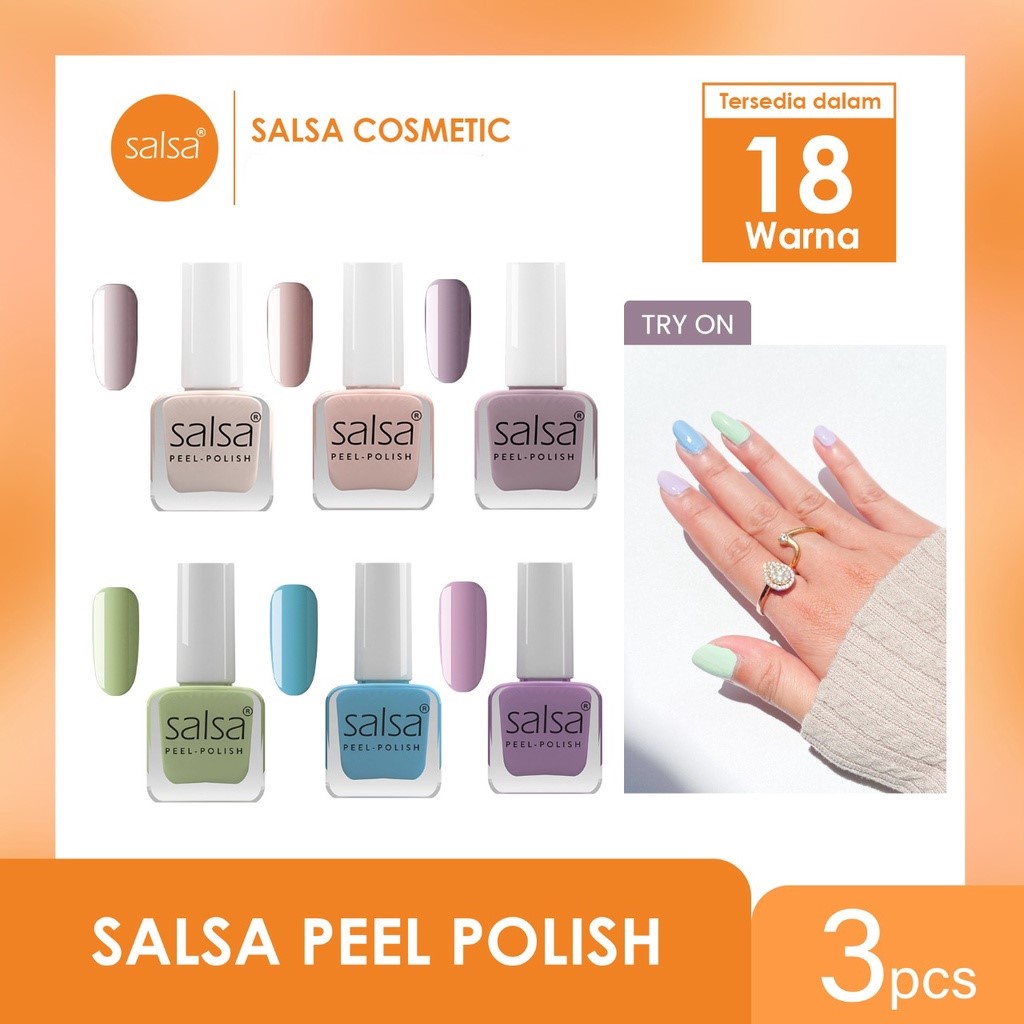 RANDOM // SALSA Peel Polish Indonesia / Kutek Halal Peel Off BPOM