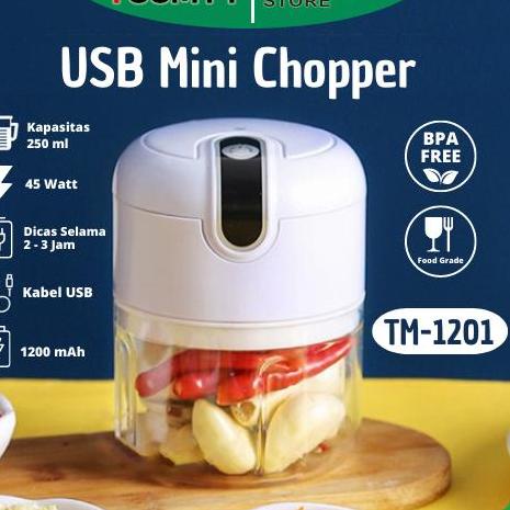 TERBARU⚡ (TUUMYY) BLENDER / CHOPPER MINI USB PORTABLE  MINI TM-3319 / TM-1201