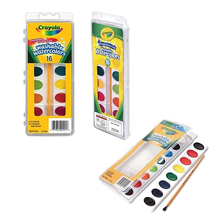 

Krayon Crayola Washable Watercolor - 16 Color Cat Air