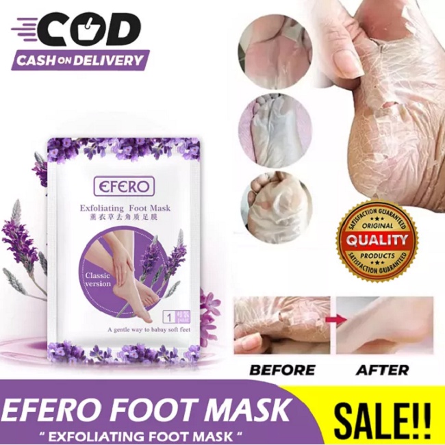 MASKER KAKI DAN TANGAN EFERO EXFOLIATING FOOT MASK 1 Pasang