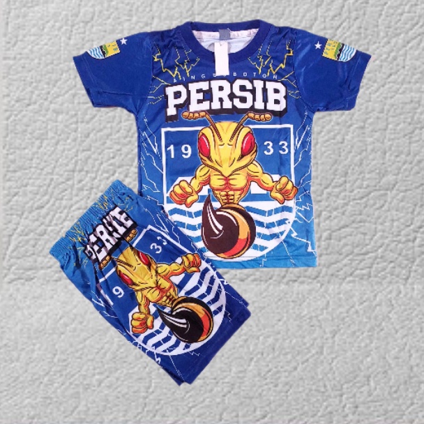 setelan baju bola anak suprter persib bandung/jersey suporter persib bandung printing