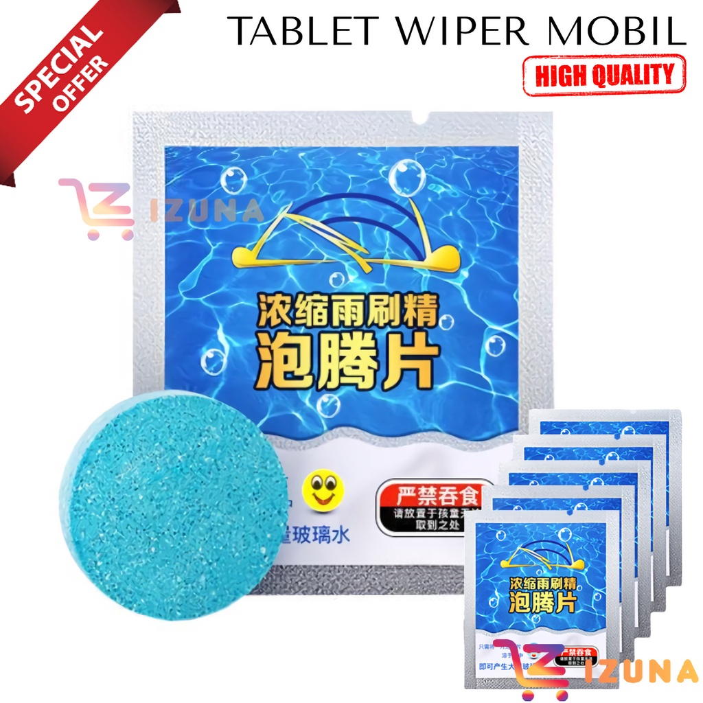 [IZUNA] TABLET SABUN WIPER KACA MOBIL / TABLET WIPER KACA MOBIL / TABLET SABUN AJAIB / TABLET PEMBERSIH KACA / TABLET SABUN WIPER KACA / CAIRAN PEMBERSIH KACA