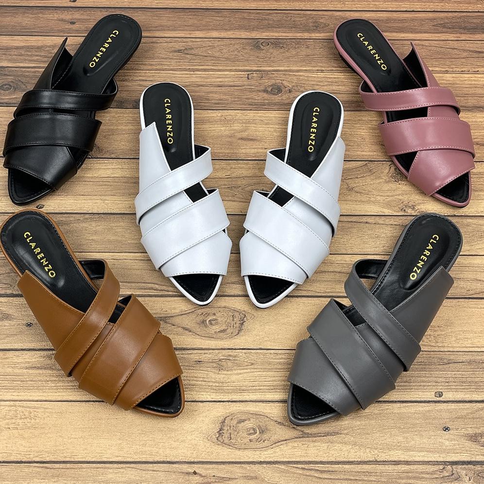 VIRAL Sandal Wanita Slip On Mules JD03 ~ Clarenzo