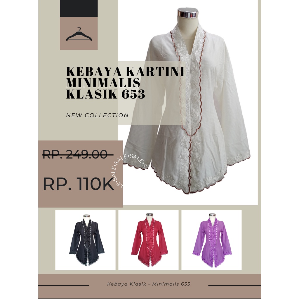 Kebaya Kartini Minimalis Klasik 653