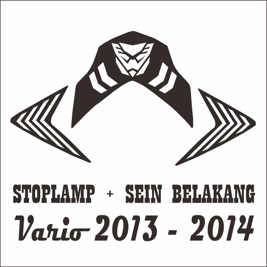 Sticker stiker lampu stoplamp vario tecno 125