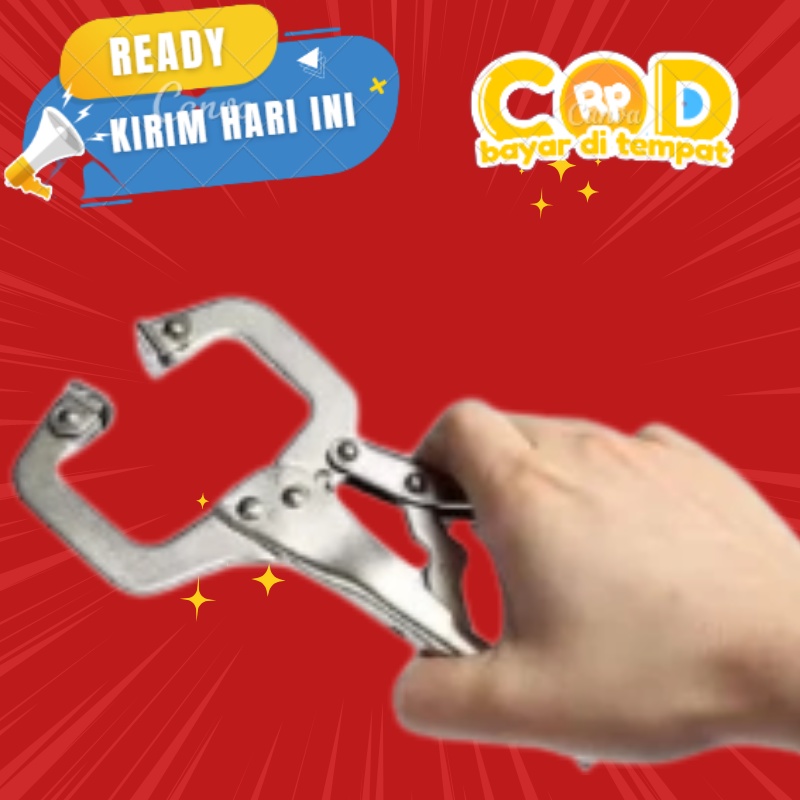 Tang Jepit Buaya Tang C Tang Catok Klem Jepit C Clamp Swivel Pad Lock Grip Tang Jepit C Clamp Tang J