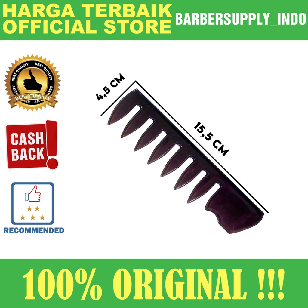 Texture Comb / Sisir Styling Texture Gigi Renggang Satu Sisi