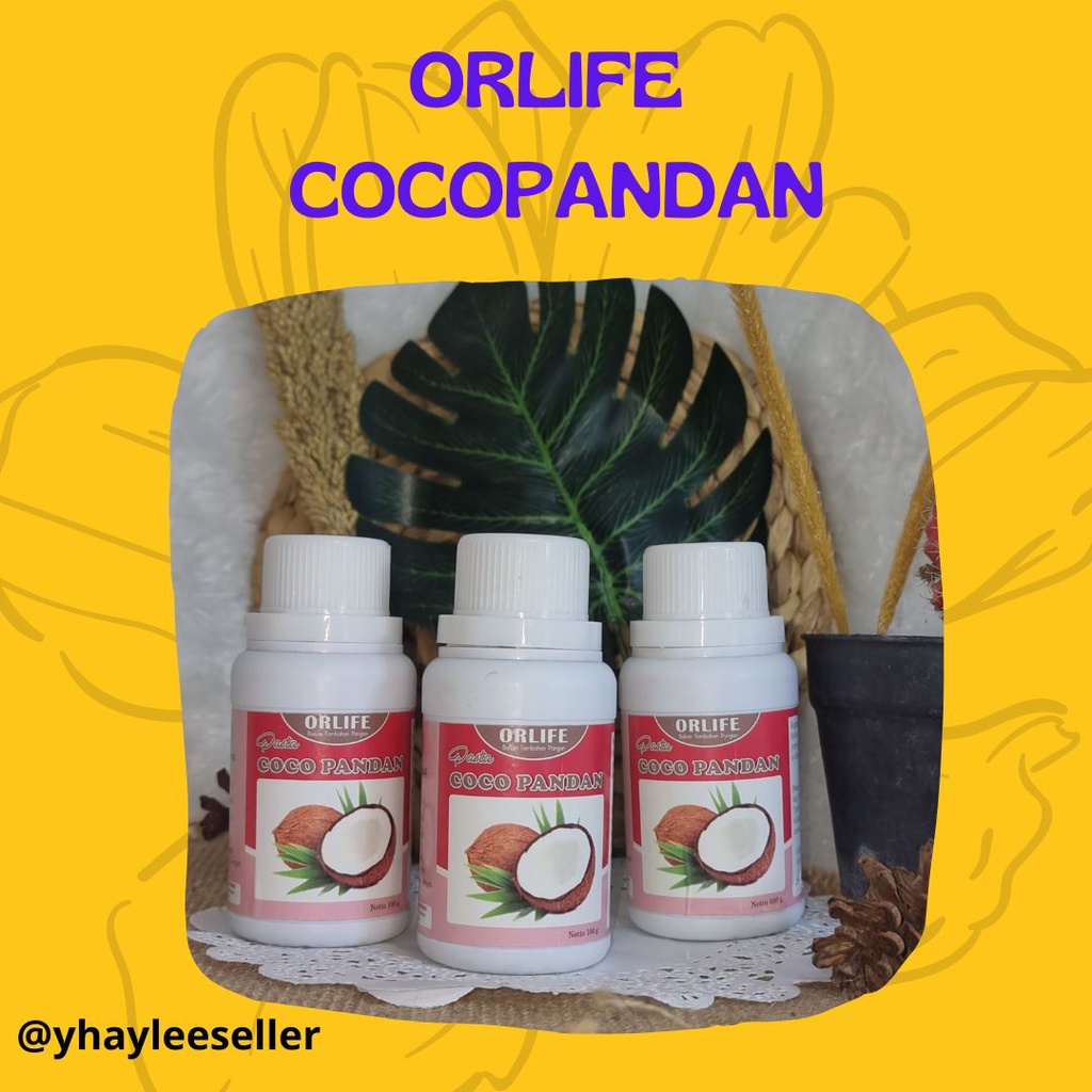 

✔✔ Perisa minuman Rasa Cocopandan 100 Gram || orlife cocopandan || untuk minuman dan perasa makanan dll