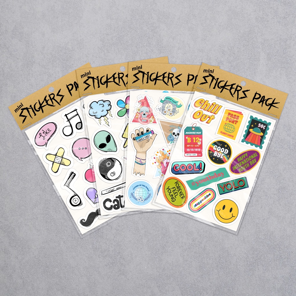 

Stiker Set Dekorasi Handphone | Mini Stiker Pack Aesthetic | Stiker Hypebeast