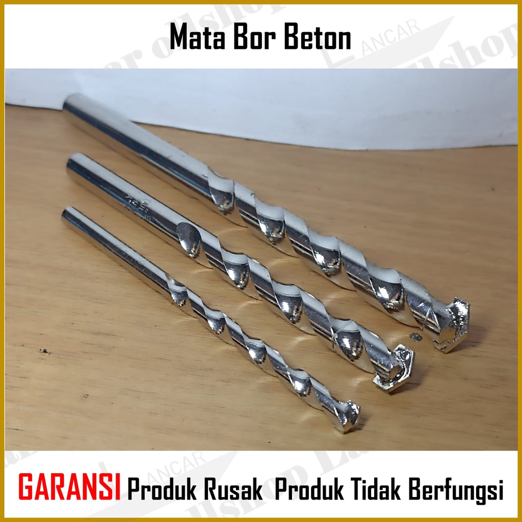 Mata Bor Beton 6mm 10mm 12mm Kecil / Mata Bor Drill Bit Tembok Dinding Beton Besar