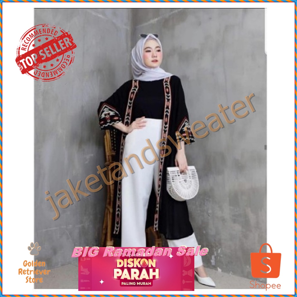 Jaket Wanita Cardigan Outer Wanita Sweater Wanita Cardigan Bahan Tebal Premium Korea / Etnik Cardiga