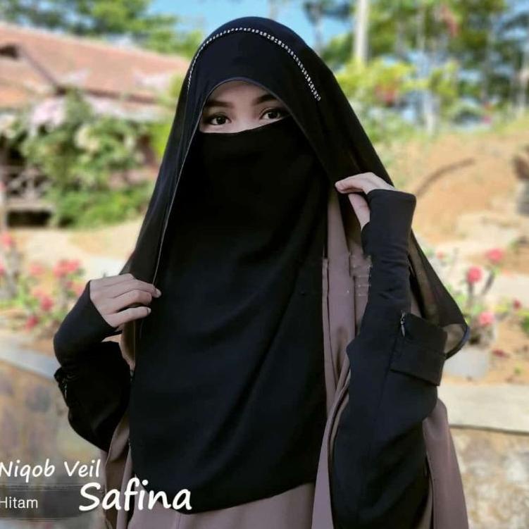 NIQAB BUTTERFLY MANIK /NIQAB PONI 2 LAYER/CADAR VEIl LAYER –TGT.31Ma23q