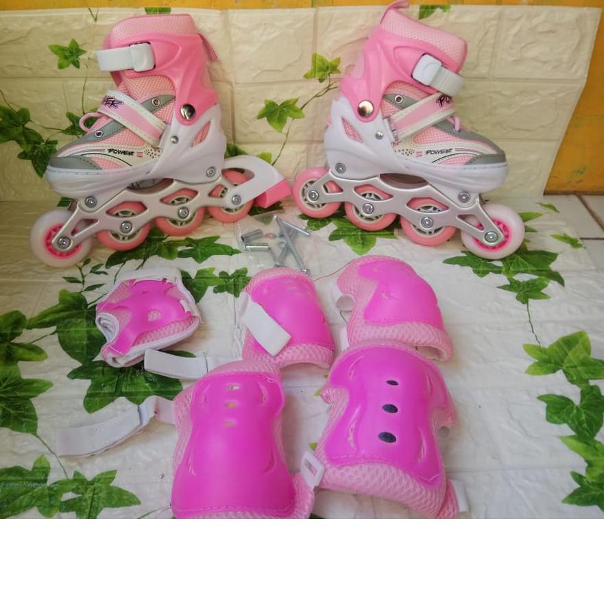 ☈ sepatu roda anak set deker paling murah /sepatu roda anak import / sepatu roda anak perempuan/ sep