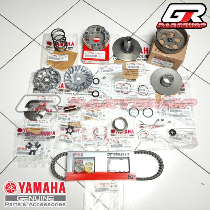 paket cvt full set mio sporty smile soul fino ori ygp original yamaha paket fullset isi cvt