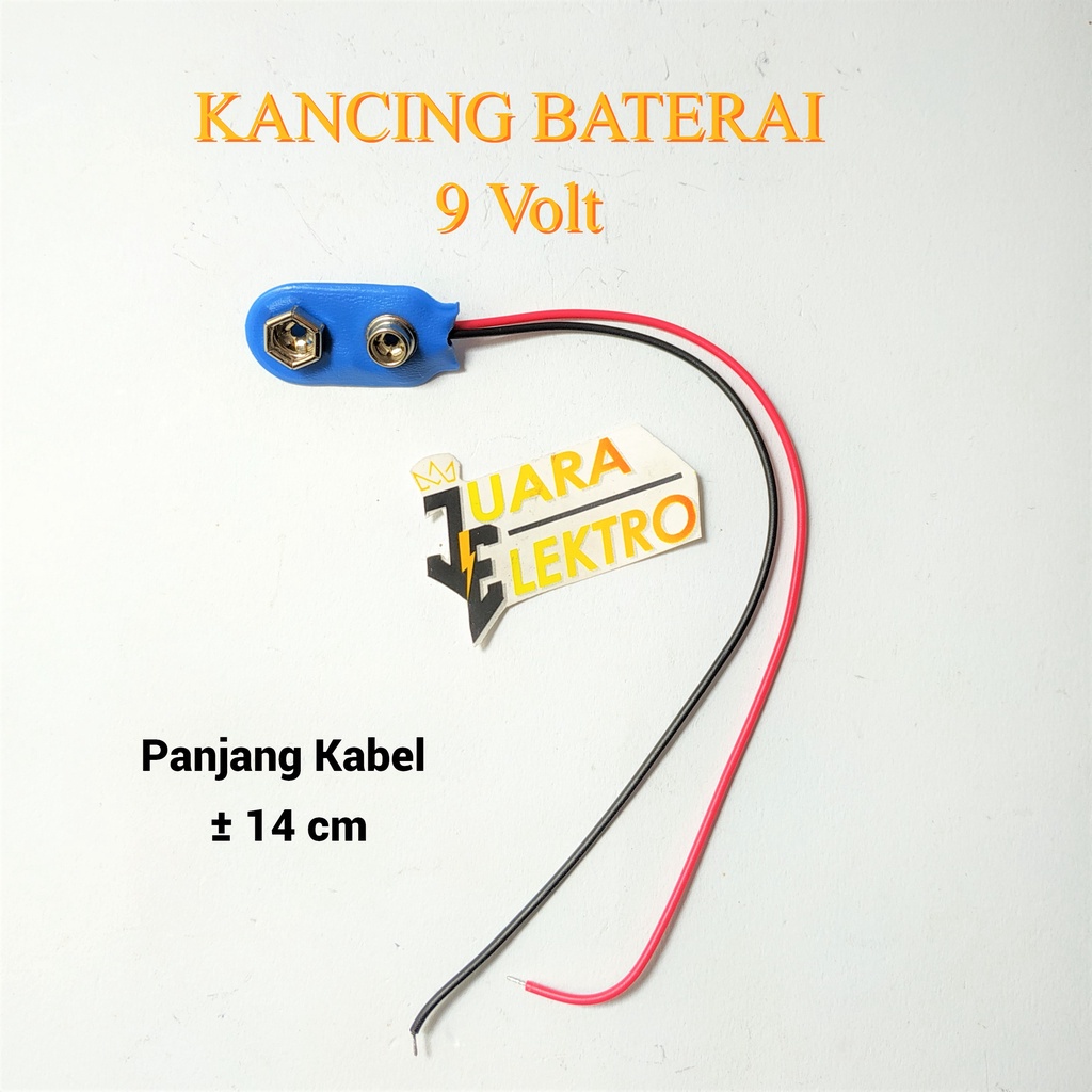 Kancing Baterai 9 Volt Baterai Kotak | Konektor Tutup Terminal Soket Battery | Battery Holder