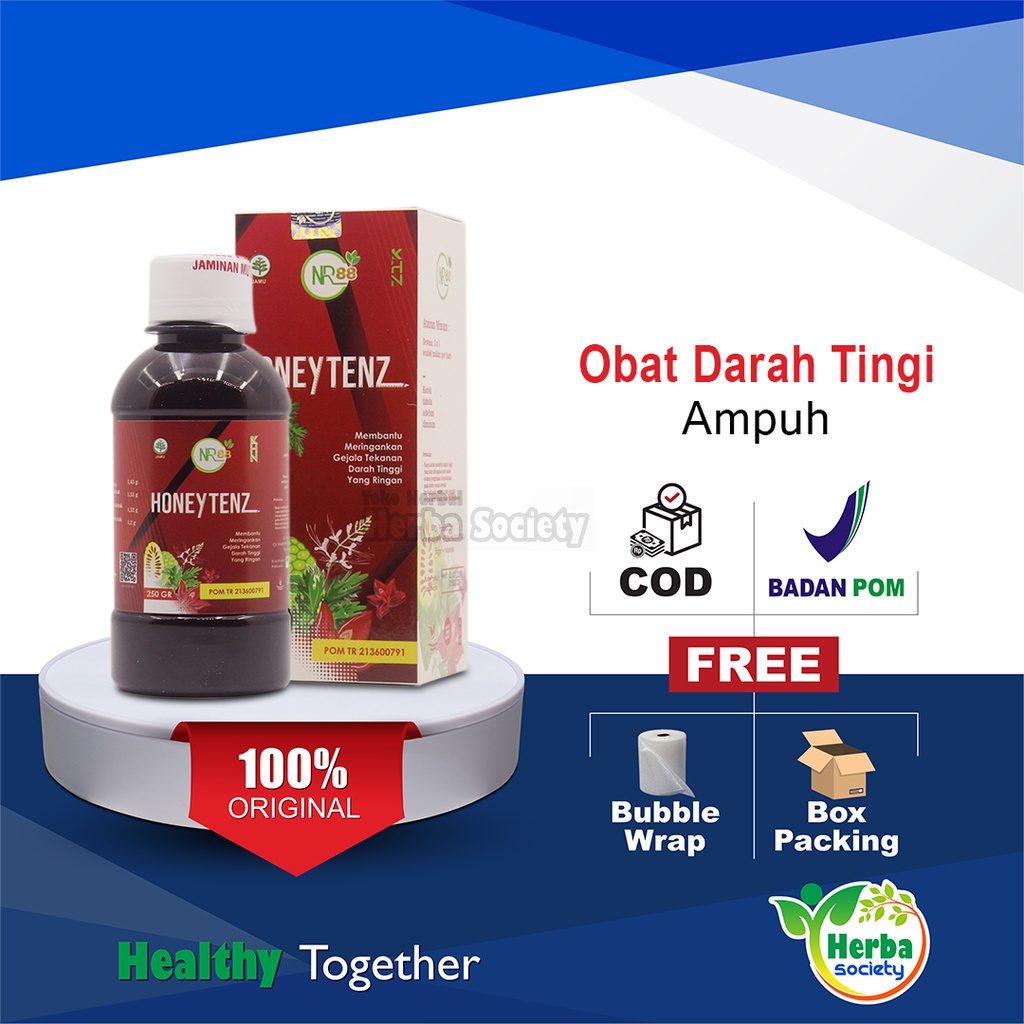 

HONEYTENZ Madu Herbal Ringankan Gejala Hipertensi Menurunkan Kadar Kolesterol ASLI ORIGINAL BPOM
