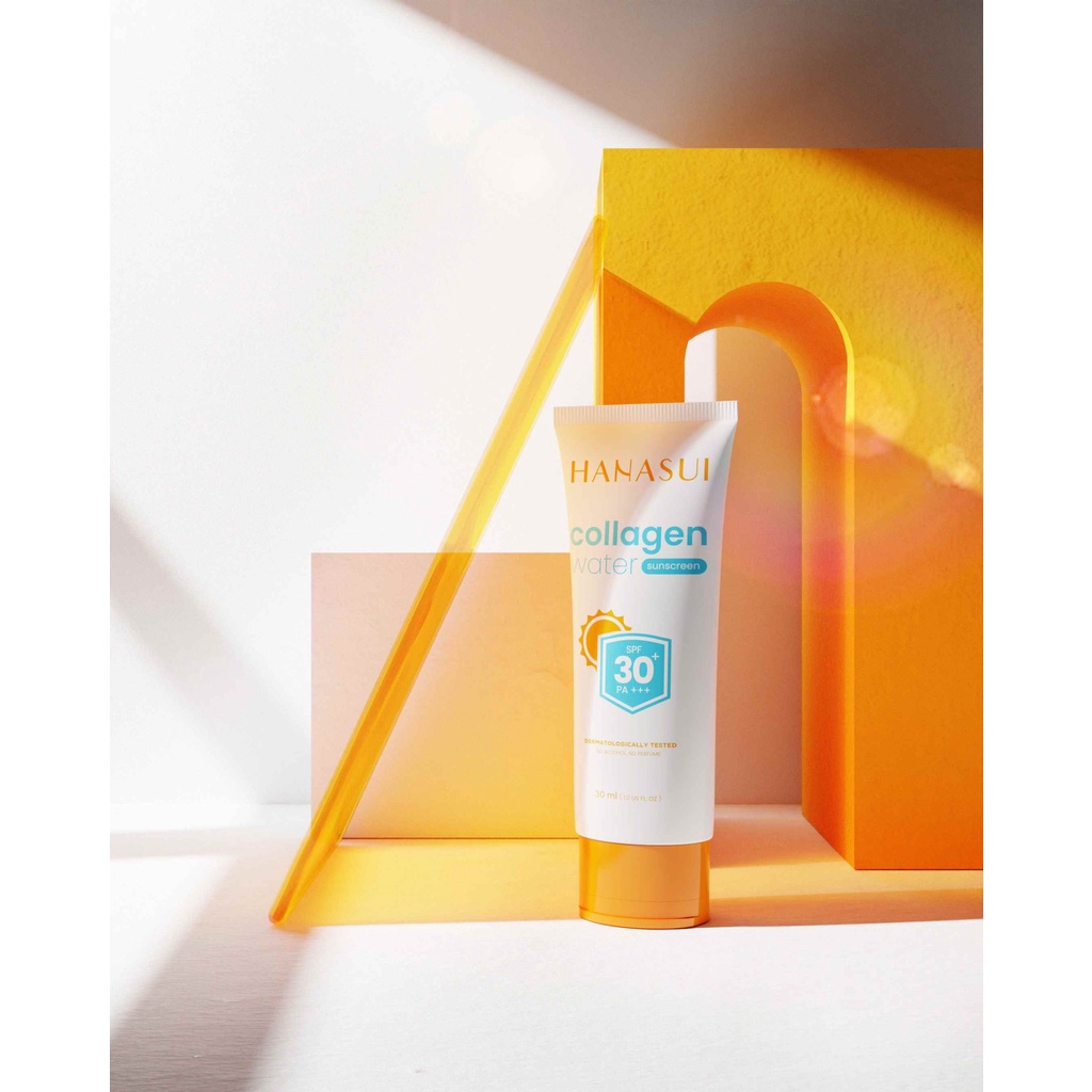 HANASUI WATER COLLAGEN SUNSCREEN SPF 30 / BARU BPOM