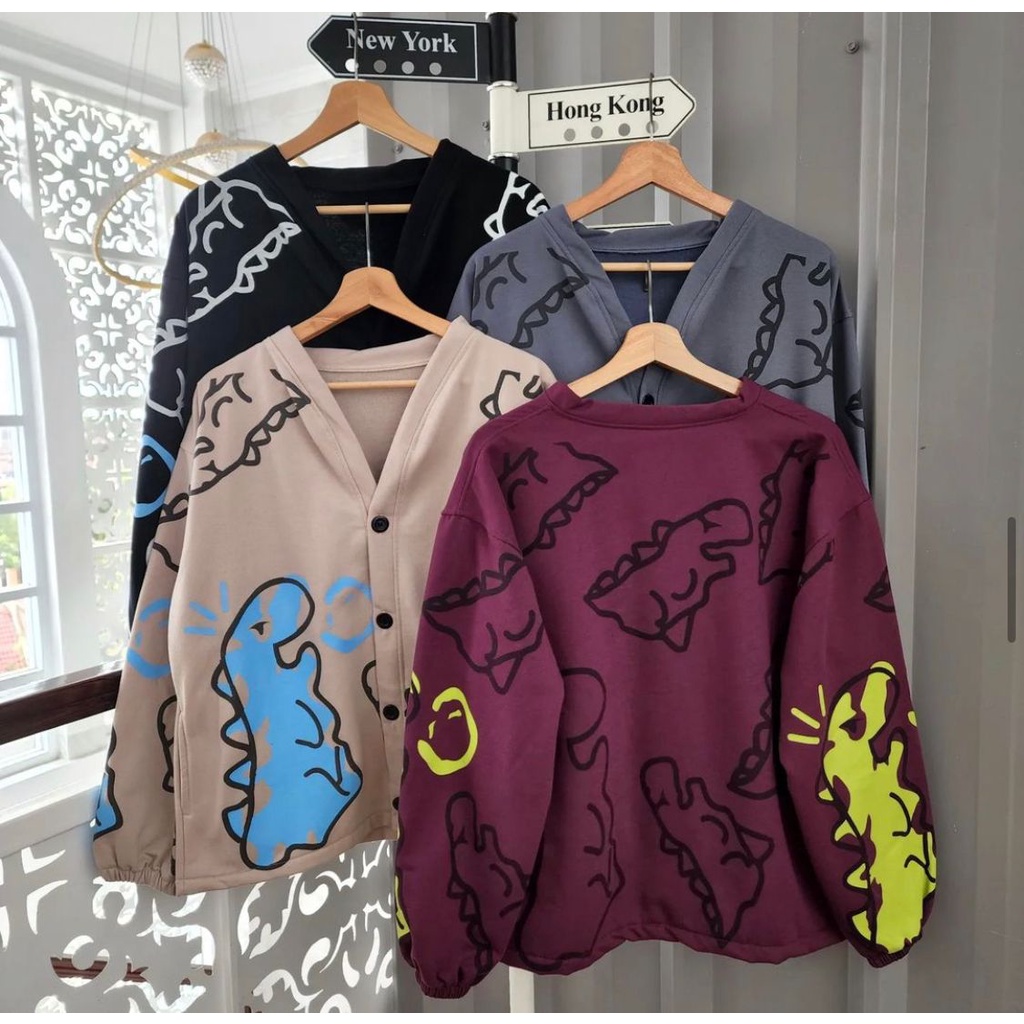 COUPLE CRAYON DINO/ OUTHER SWEATER DINO UNISEX