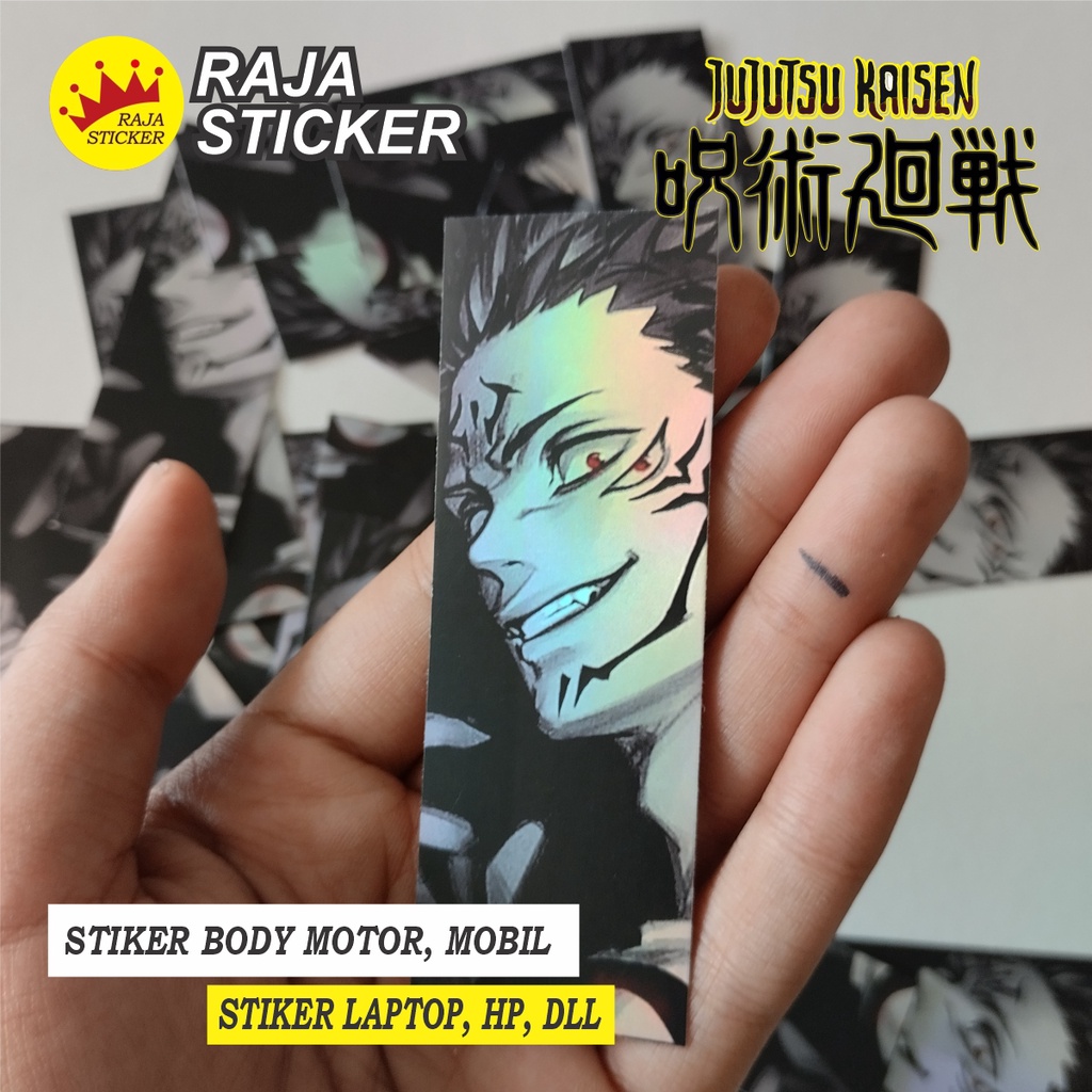 Sticker stiker hologram anime - jujutsu kaisen - sukuna