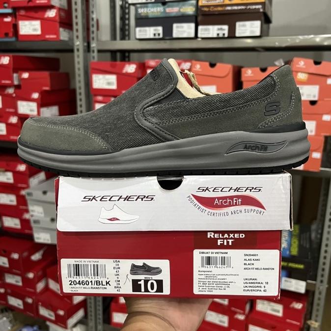 SKECHERS ARCH FIT MELO RANSTON (204601/BLK)