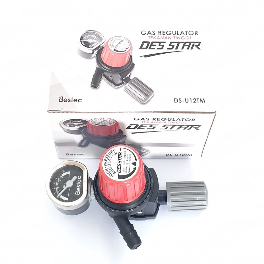 Regulator Desstar HP DS-U12TM METER Regulator Kompor Gas LPG Tekanan Tinggi