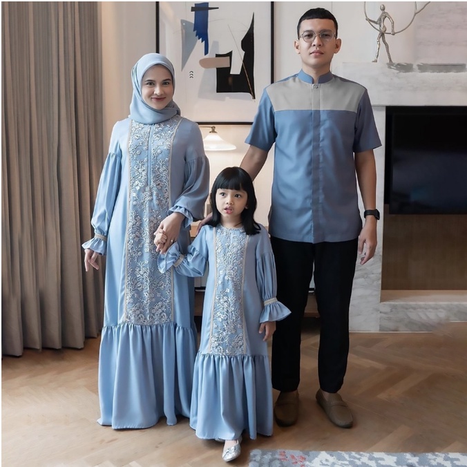 Promo set pakaian keluarga edisi lebaran 2023 - CP Family Madinah baju couple keluarga ayah ibu dan 