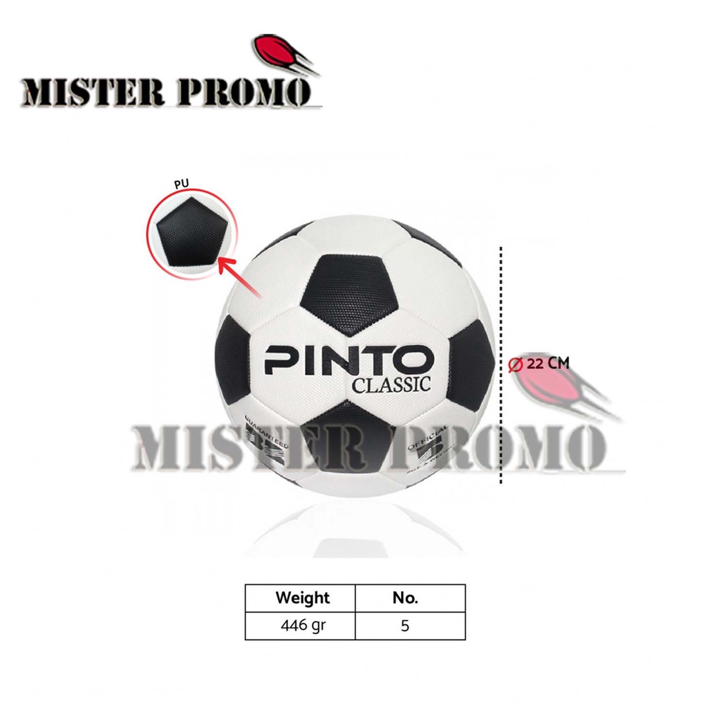 Bola Kaki Bola Sepak Soccer Ball PINTO Classic Original