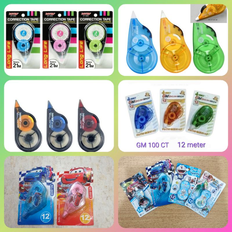 

Tip ex Joyko Tape correction CT522/ CT562 (12m), CT533(21m), fancy