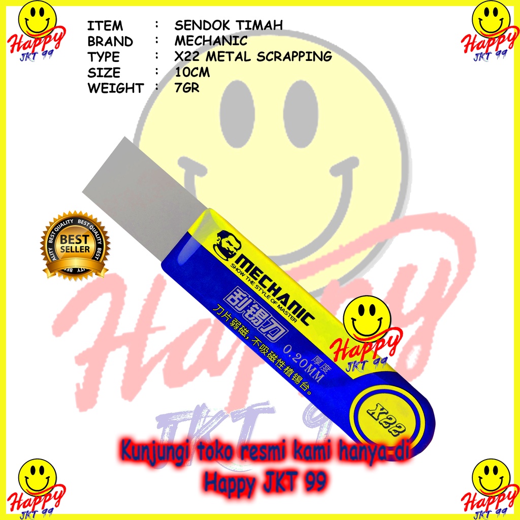 [ HAPPY JKT 99 ] MECHANIC X22 X 22 PLAT BESI STAINLESS PEMBUKA CONGKELAN LCD