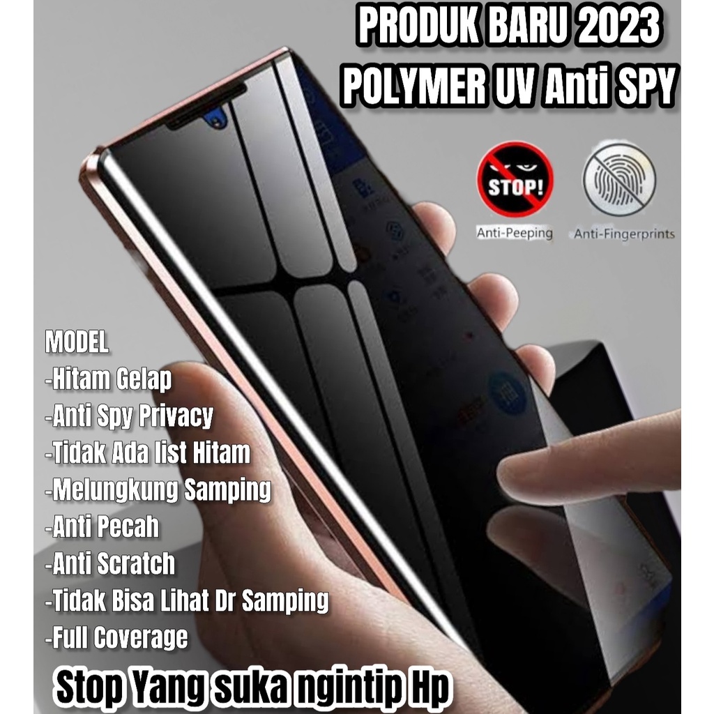 Tempered Flexibel Anti SPY PEEP PRIVACY Samsung S23 S22 S21 S20 S10 S9 S8 S23+ S21+ S20+ S10+ S9+ S8+ S22Ultra S21Ultra Note 20 Ultra 10 10+ Temperd Glass Ceramic Gelap Glare Matte Doff Anti Minyak Oil Layar Anti gores Black hitam Ultra Plus FE Galaxy 5G