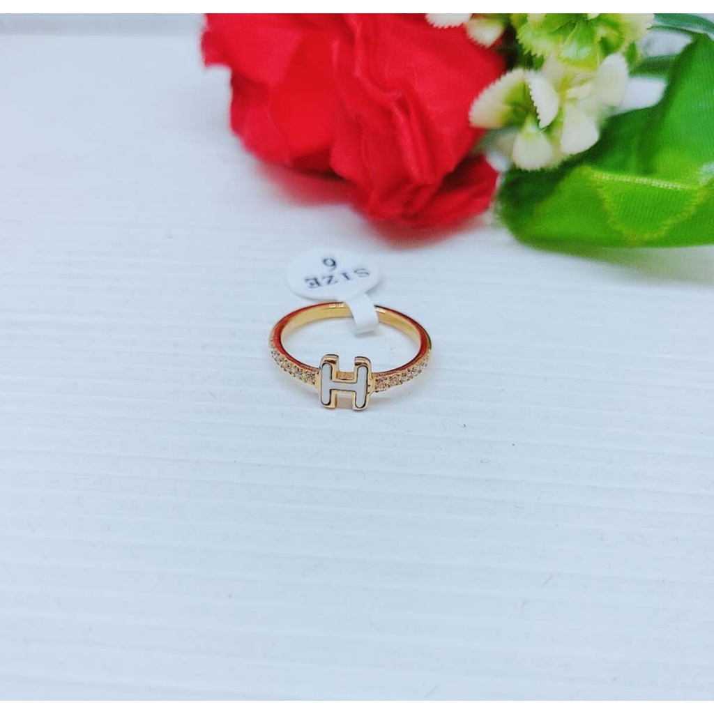 Cincin Titanium Anti Karta Permata Perhiasan Fashion 1315/1316/1317/1318