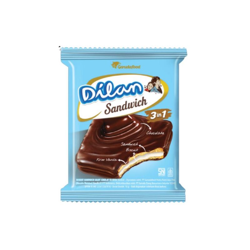 

Dilan Chocolate Sandwich 16gr - 1pack isi 20pcs