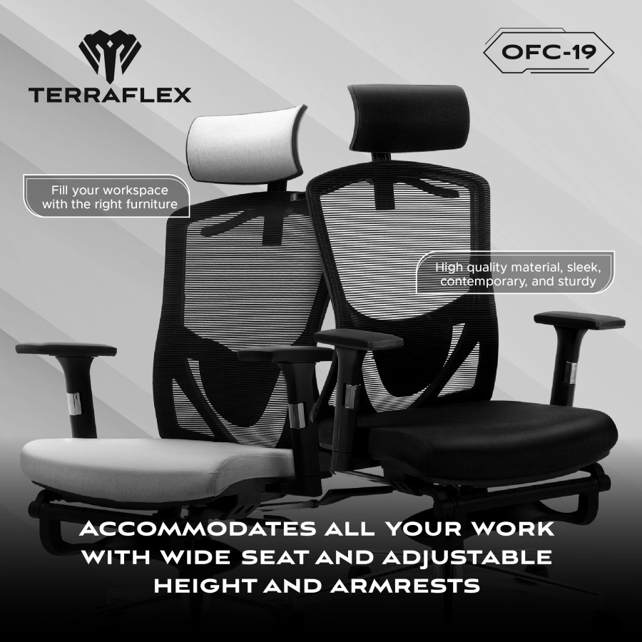 Terraflex OFC19 / OFC-19 Ergonomic Office Chair / Kursi Kantor