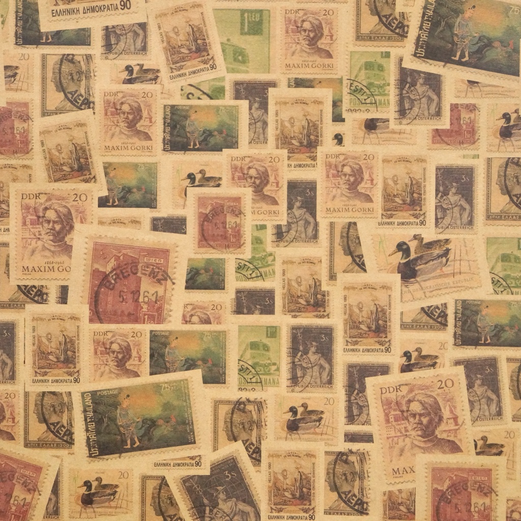 

Craft Wrapping Paper | Historical Figure Stamps (Kertas Kado)