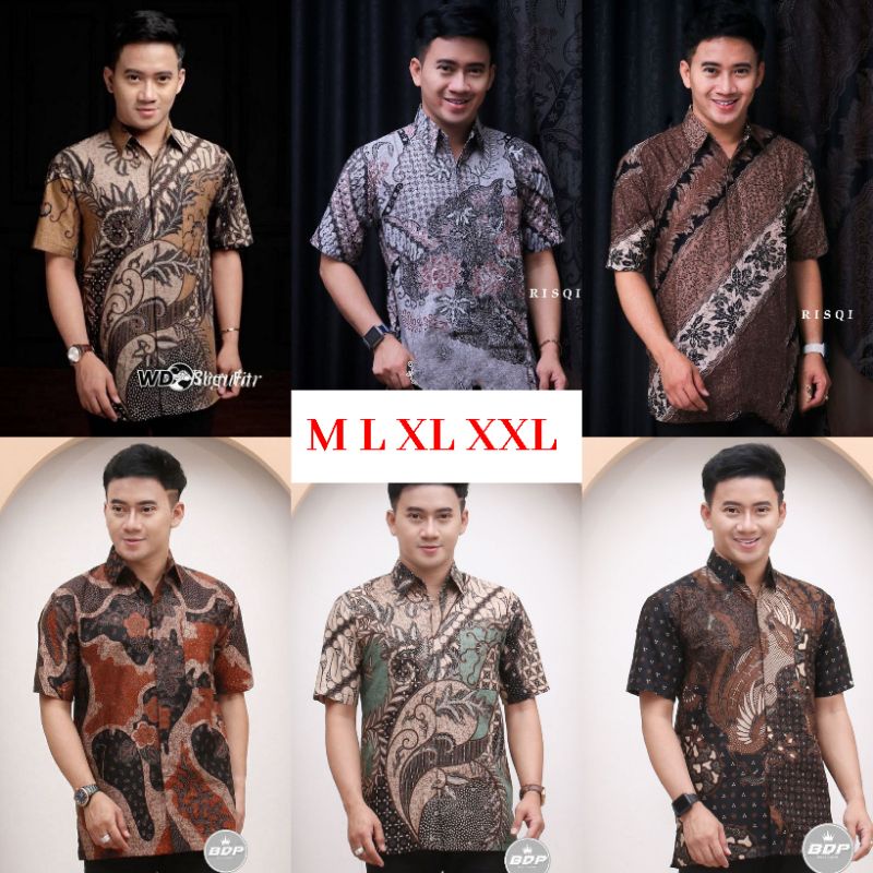 PROMO KEMEJA BATIK LENGAN PENDEK MASA KINI TERMURAH DAN TERBARU