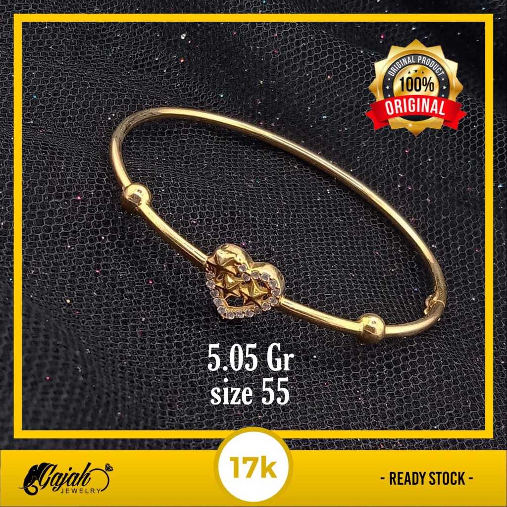 Gelang Emas 17K - 5.05 Gr Kadar 750 - 4482