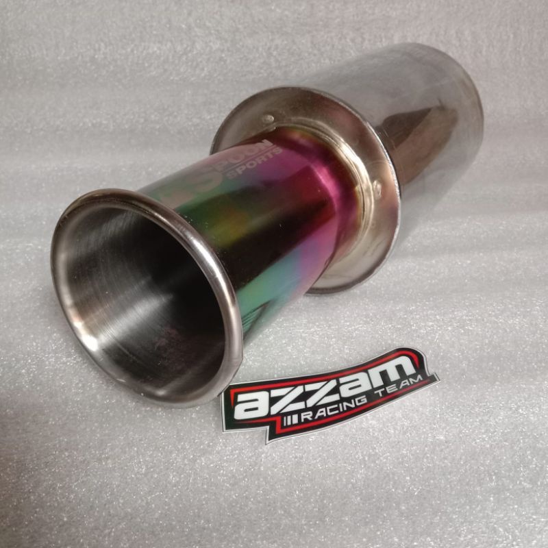 Knalpot Racing Mobil Bensin dan Solar Non Turbo SPOON SUARA BASS GAHAR WARNA PELANGI
