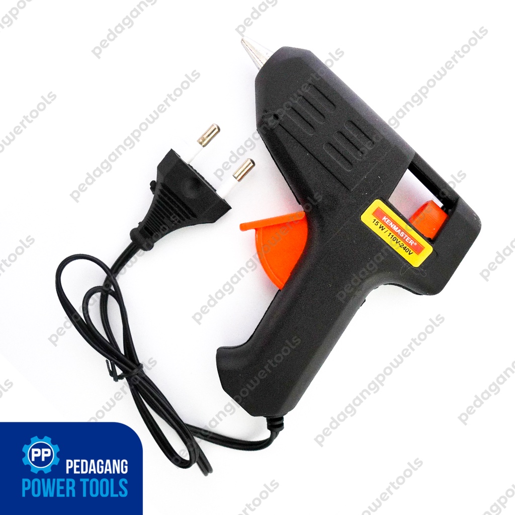 KENMASTER GLUE GUN 15 WATT - ALAT LEM BAKAR TEMBAK KECIL BONUS REFILL