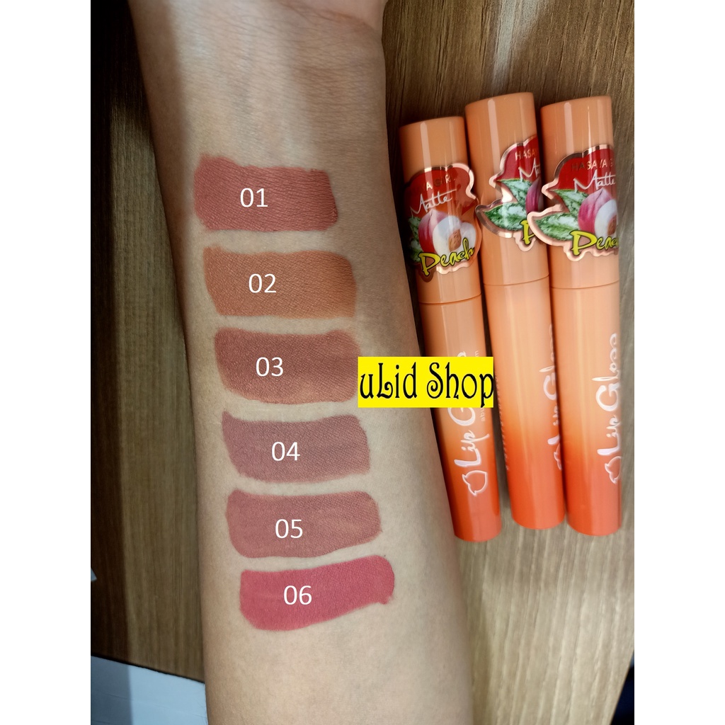 HASAYA GIRL MATTE PEACH H6082 LIPMATTE NUDE WATER PROOF LIPCREAM LIPGLOSS LIPSTIK HASAYA BISA PILIH 