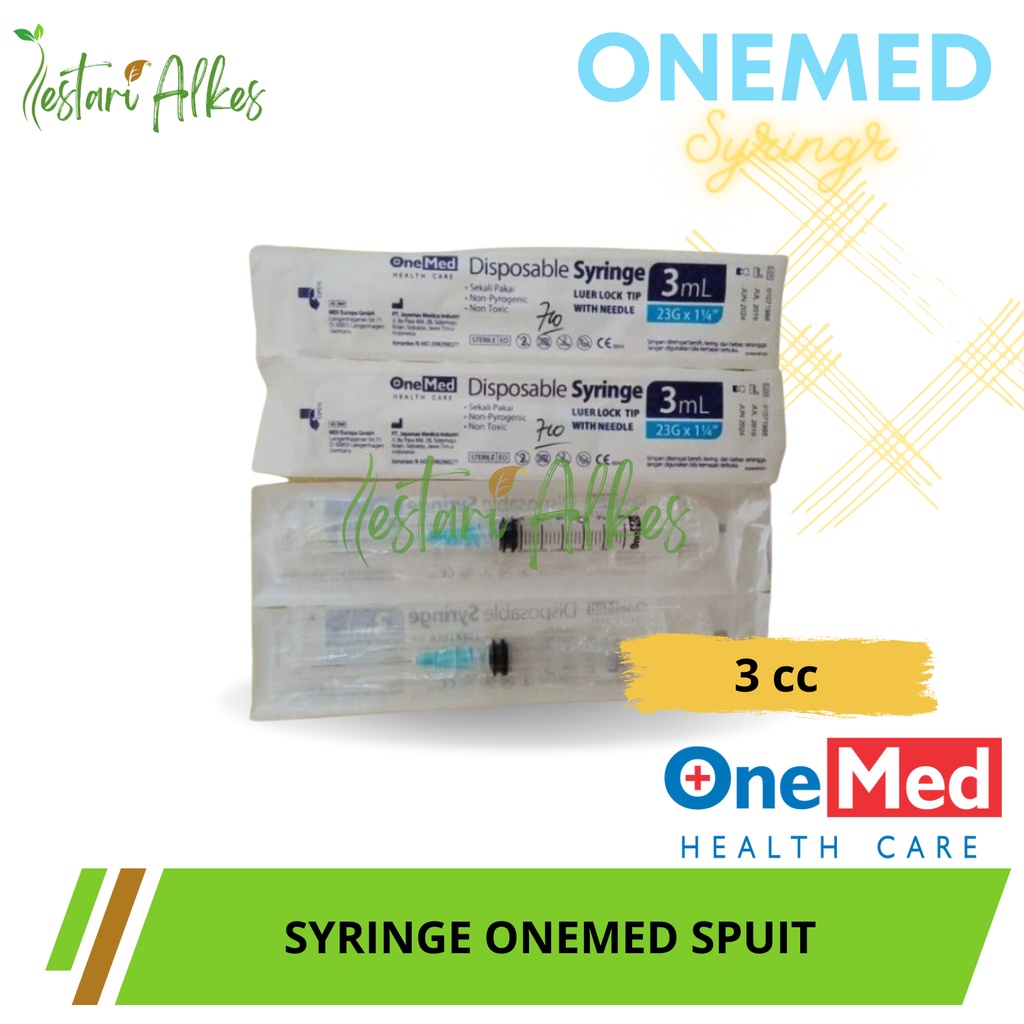 Spuit 3 cc / Syringe 3 cc Onemed Original