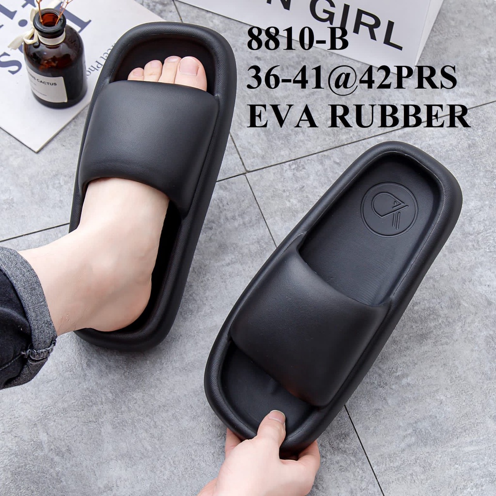 Sandal Wanita Terbaru/Sendal Selop Jelly Import HYS 8810/Sendal Karet Korea Kekinian