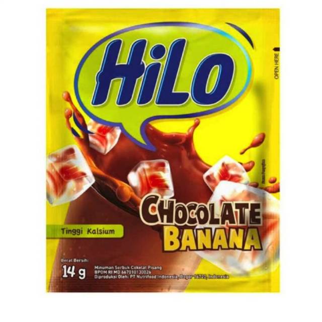 

Hilo coklat chocolate banana 14 gr 10 sachet / rcng